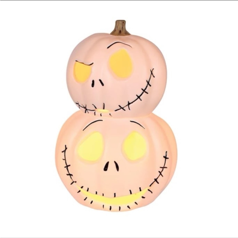 ✨ Disney Nightmare Before Christmas Blow Mold Jack Skellington Stacked Pumpkins